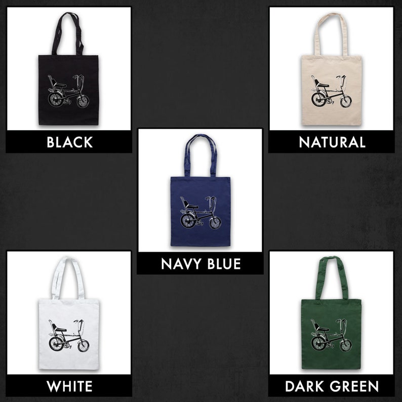 Chopper Bike Retro Cycling Cycle Bike Old School Unofficial Cotton Tote Bag Shopper