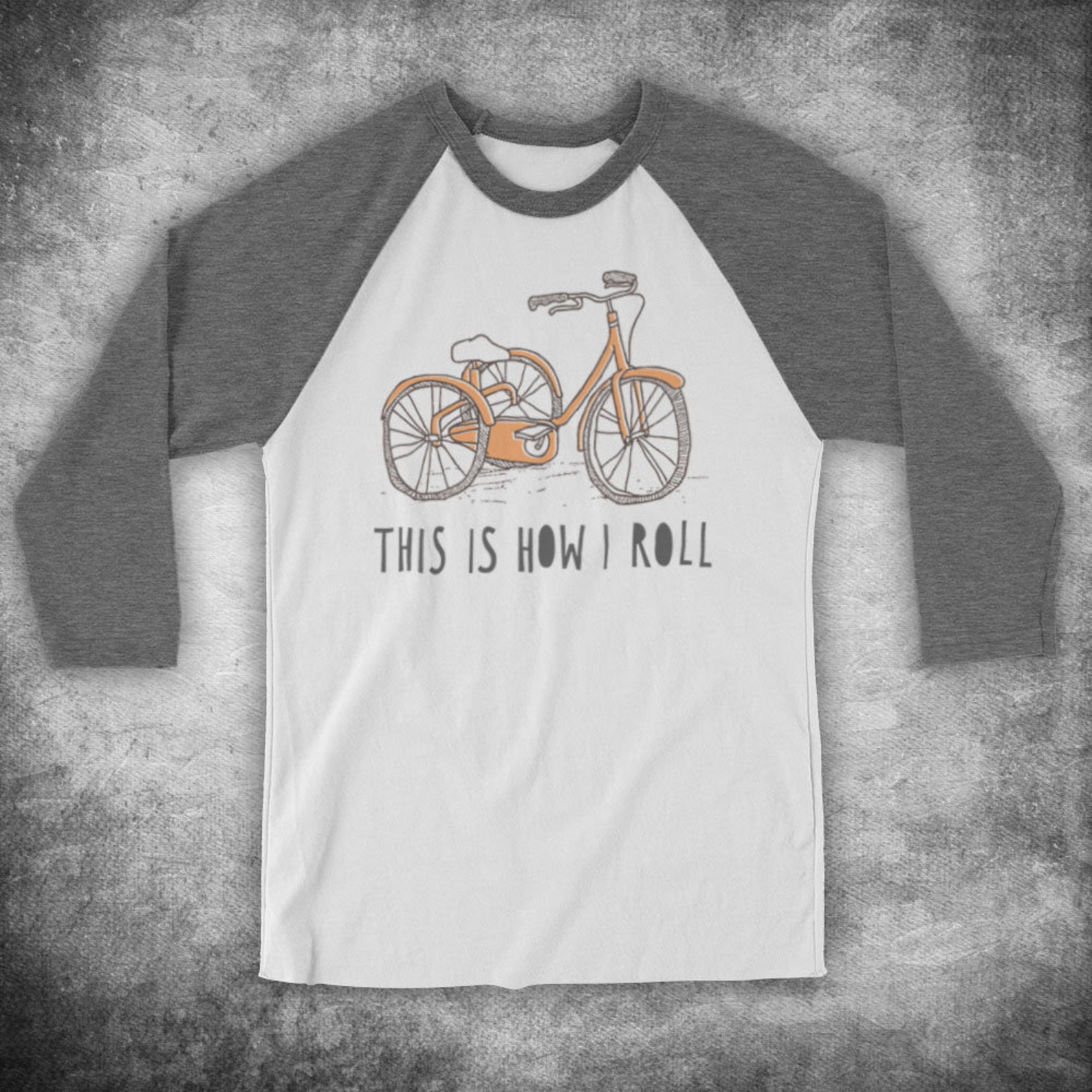 Tricycle Retro This Is How I Roll Funny Parody Slogan Bicycle Etsy