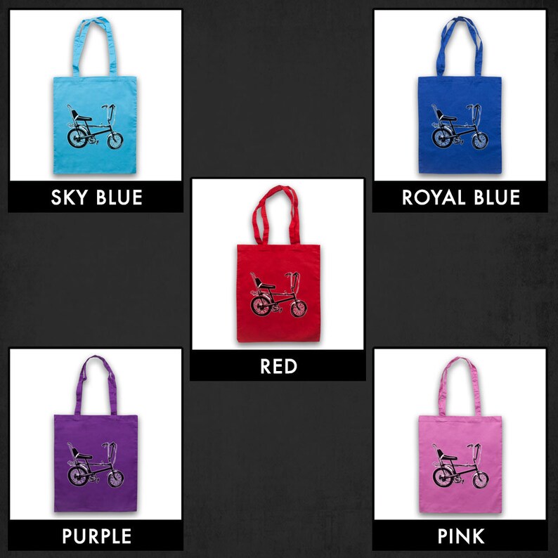 Chopper Bike Retro Cycling Cycle Bike Old School Unofficial Cotton Tote Bag Shopper