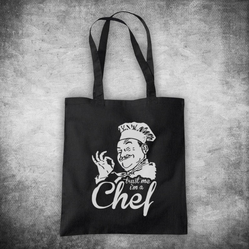 Trust Me I/'m A Chef Work Slogan Occupation Job Humour Unofficial Cotton Tote Bag Shopper
