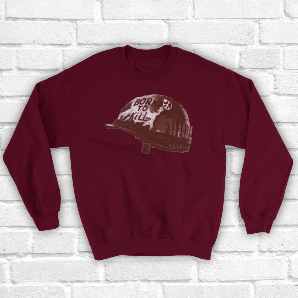 Full Metal Jacket Born To Kill Helmet Stanley Kubrick War Film Etsy