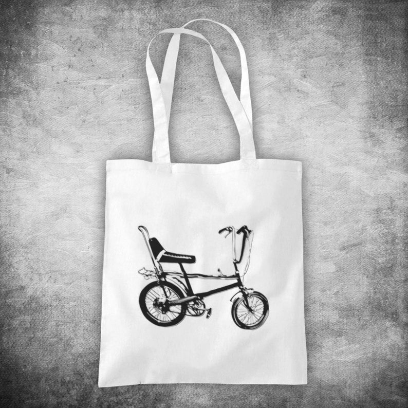Chopper Bike Retro Cycling Cycle Bike Old School Unofficial Cotton Tote Bag Shopper