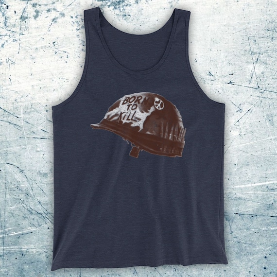 Full Metal Jacket Born To Kill Helmet Stanley Kubrick War Film Etsy