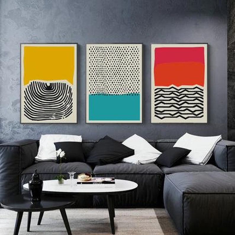 Abstract Wall Art Colorful Canvases HD Quality Canvas Print Etsy
