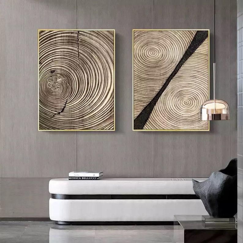 Nordic Wood Grain Wall Art Canvases 60x90 Centimeter HD Etsy