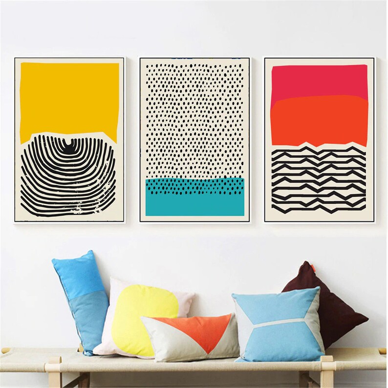 Abstract Wall Art Colorful Canvases HD Quality Canvas Print Etsy