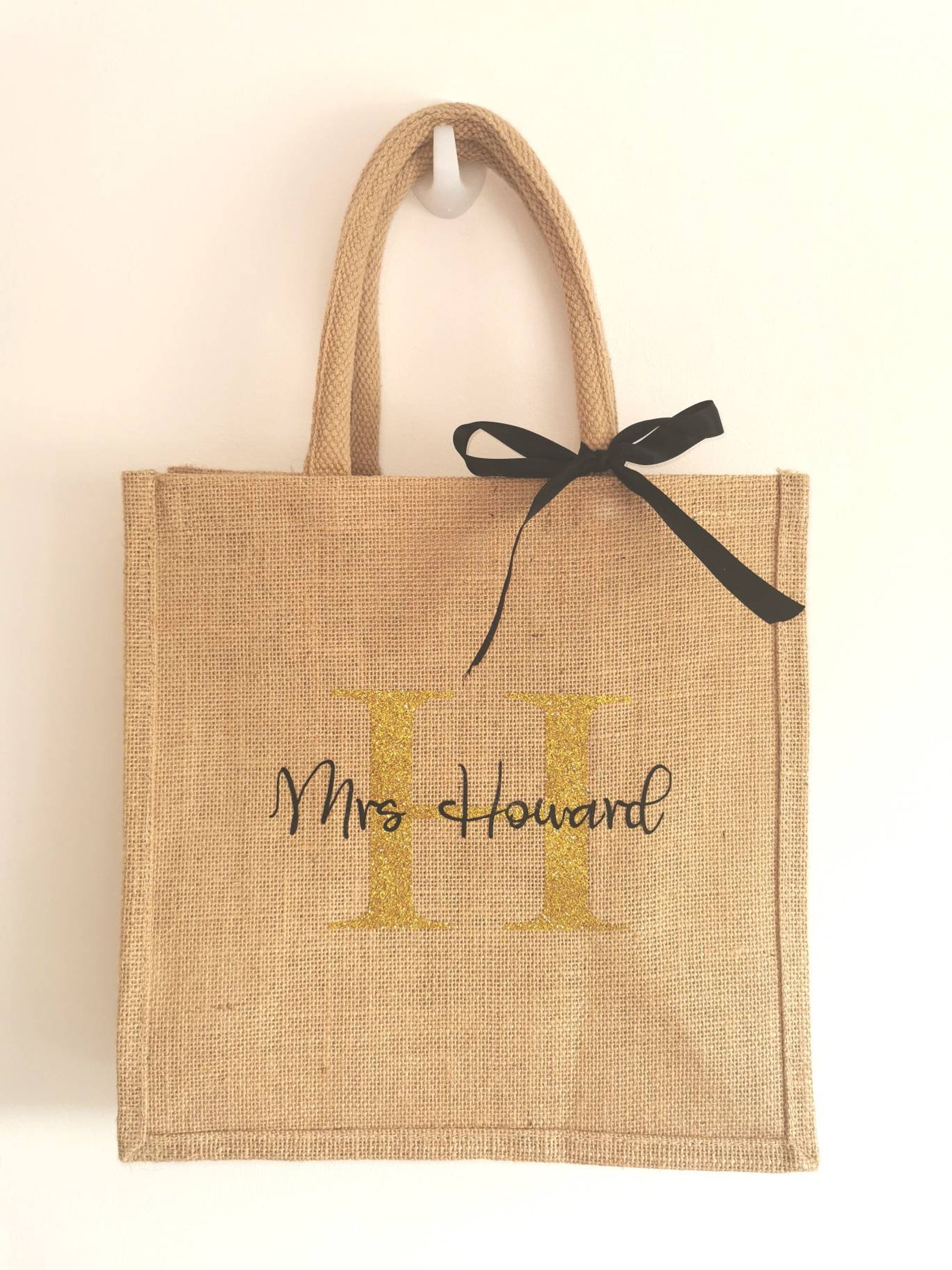 Sac de jute personnalisé cadeaux de mariage Sac de plage | Etsy