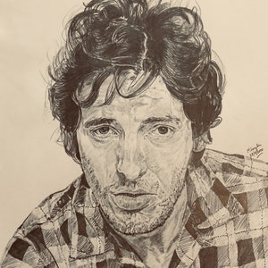 Bruce Springsteen Pencil Print