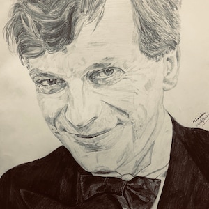 Tony Wilson Pencil Sketch Print