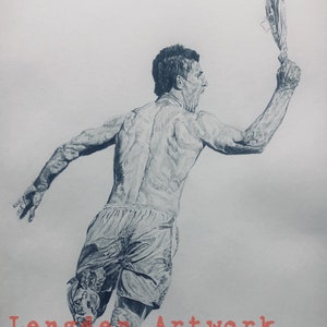 Sergio Aguero Pencil Sketch Print