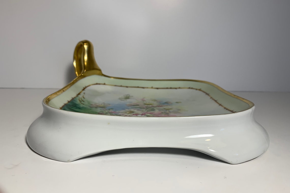 Hand Painted German Bavaria Plateserver With Gold Trim and Etsy
