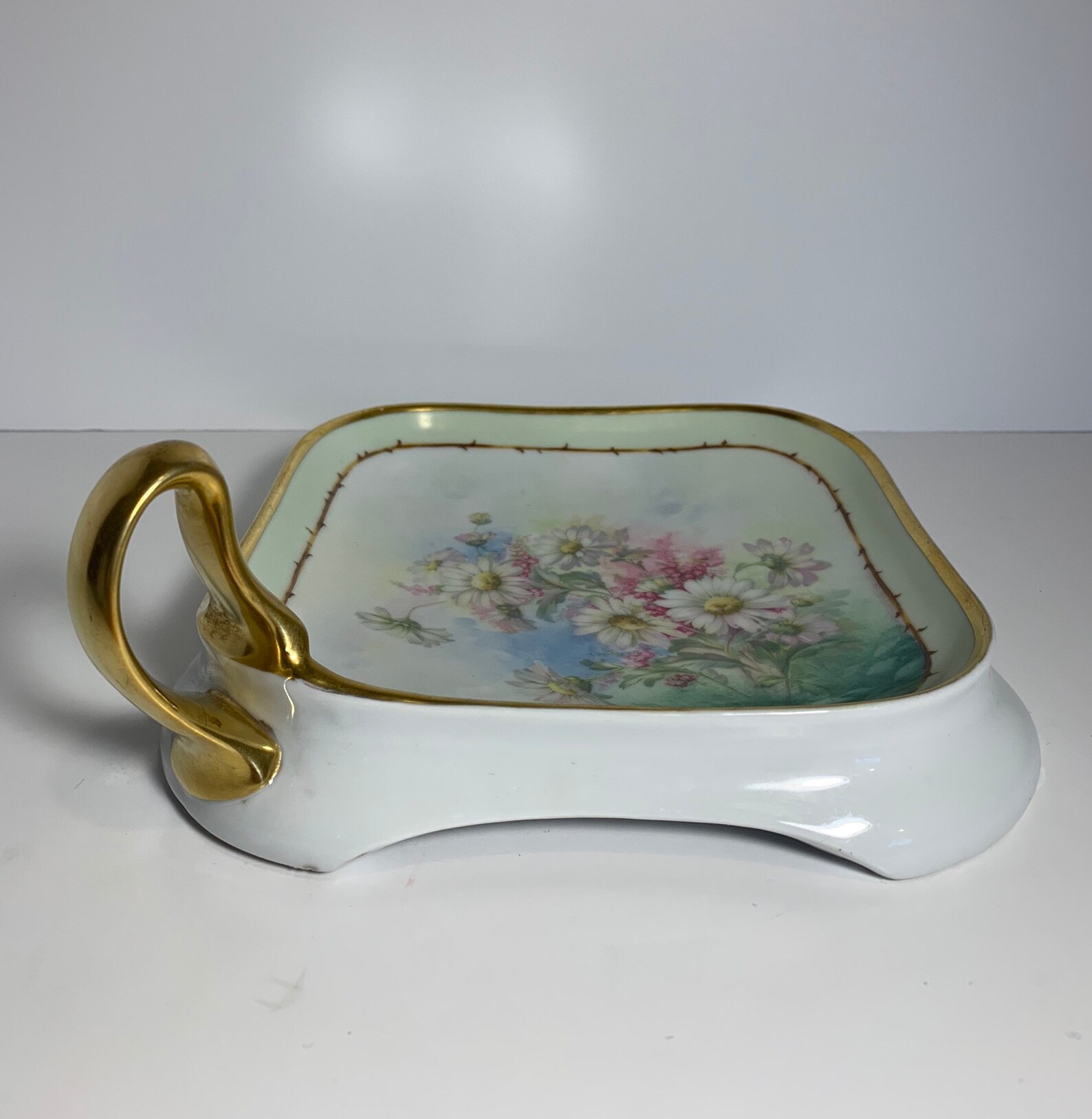 Hand Painted German Bavaria Plateserver With Gold Trim and Etsy