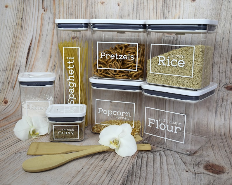 Custom PERMANENT Pantry Labels / Food Storage Labels / Etsy UK