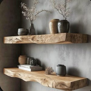 Estantes de roble recuperado