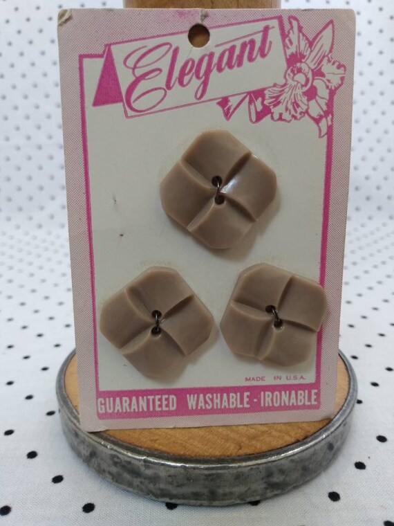 Vintage Elegant Buttons on Original Card Etsy