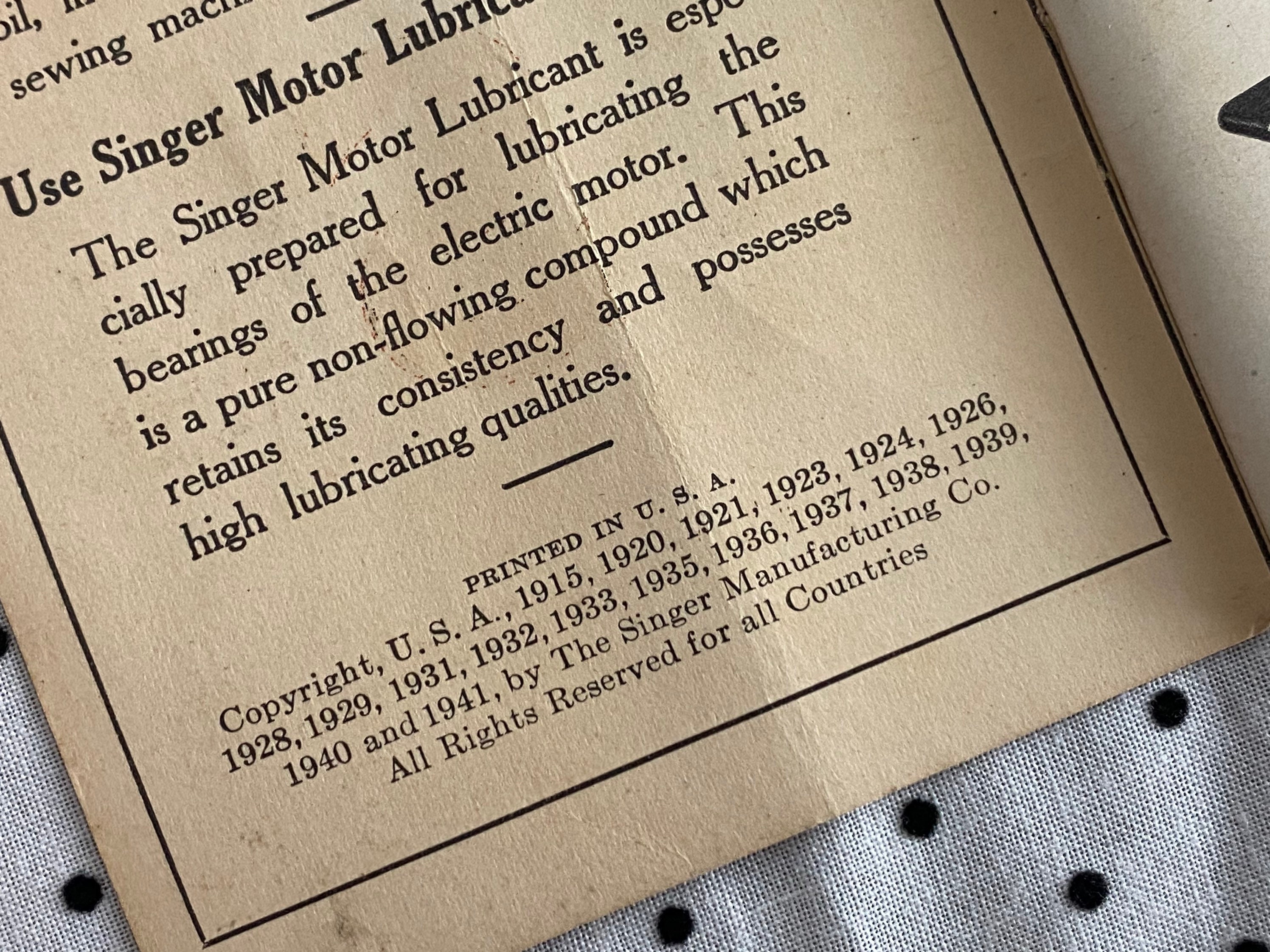 Vintage Singer Manual Electric Sewing Machine 6616 1941 Etsy