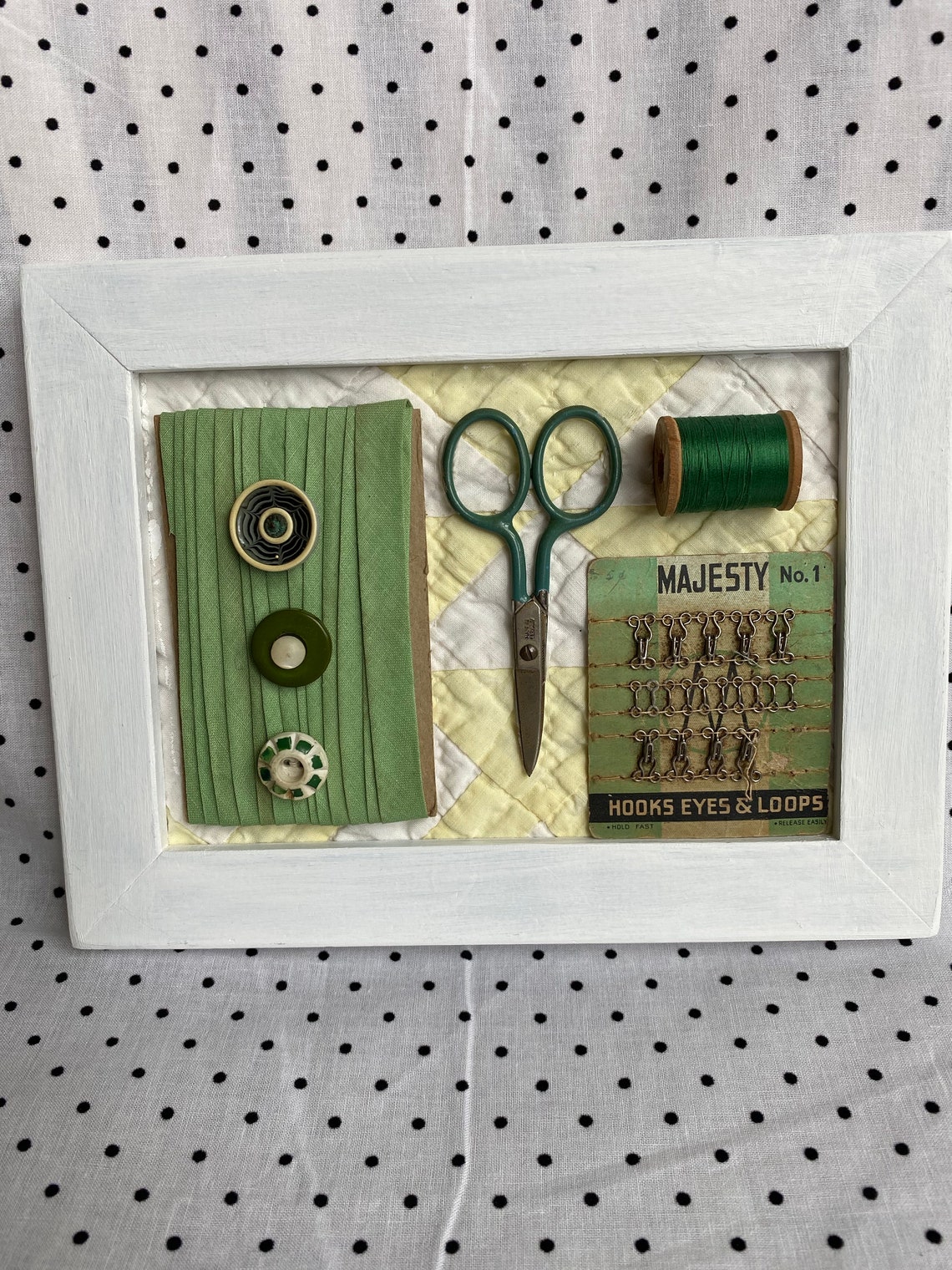 Collection of Framed Antique & Vintage Sewing Notions Etsy
