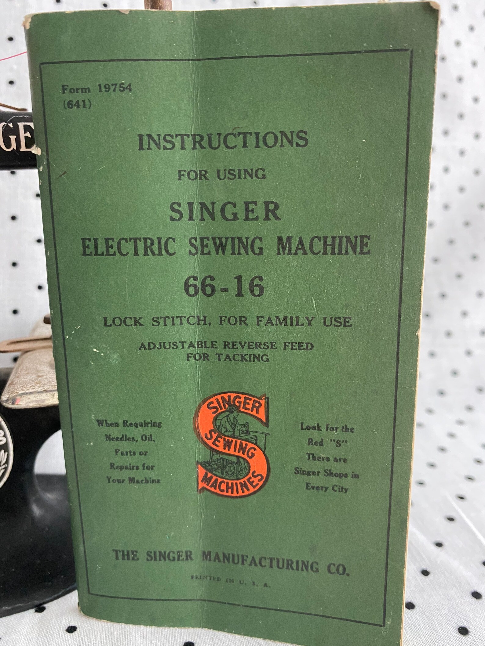 Vintage Singer Manual Electric Sewing Machine 6616 1941 Etsy