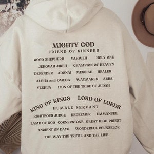 Mighty God Hoodie | Christian Hoodie | Christian Quote Sweatshirt | Jesus Sweatshirt
