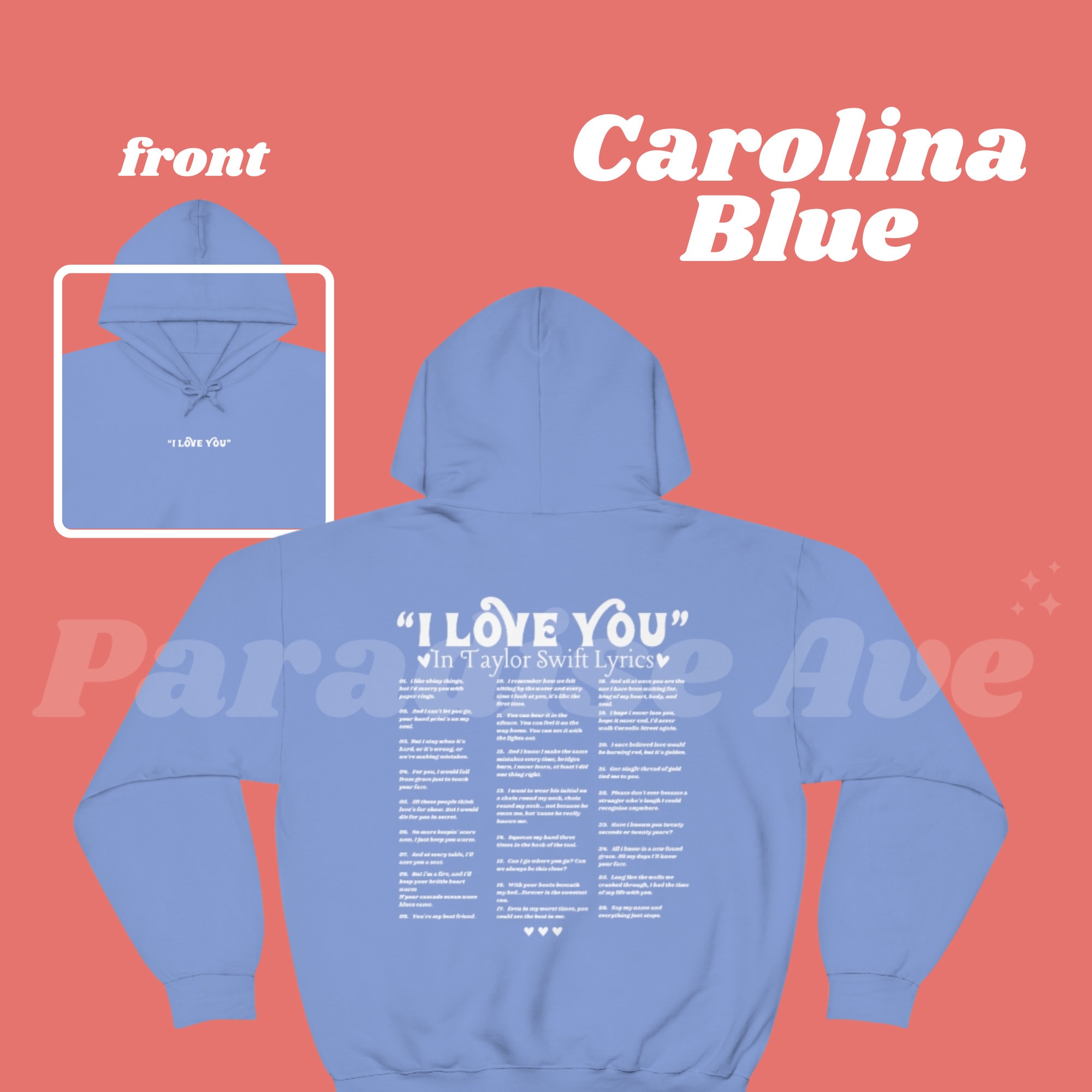 I Love You in TS Lyrics Hoodie TS Midnight Merch Midnights - Etsy