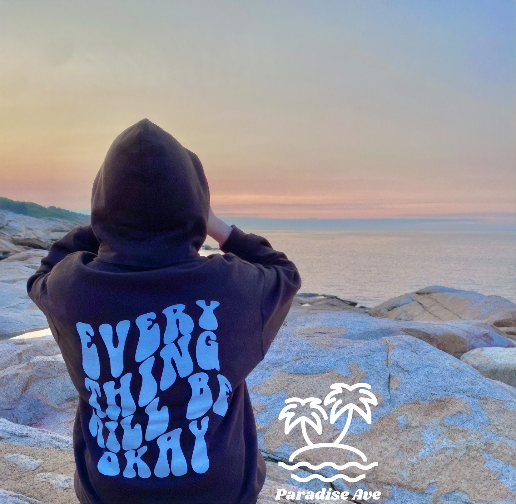 Everything Will Be Okay Hoodie Trendy Hoodie Positive | Etsy