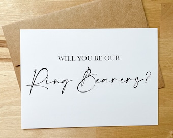 Word jij onze ringdrager? Aanzoekkaart ringdrager, trouwkaart ringdrager, aangepaste voorstelkaart ringdrager