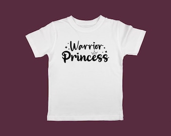 Warrior Princess SVG/PNG | Empowering Kids Design | DIY Clothing and Decor | Printable Craft Design | Digital Download