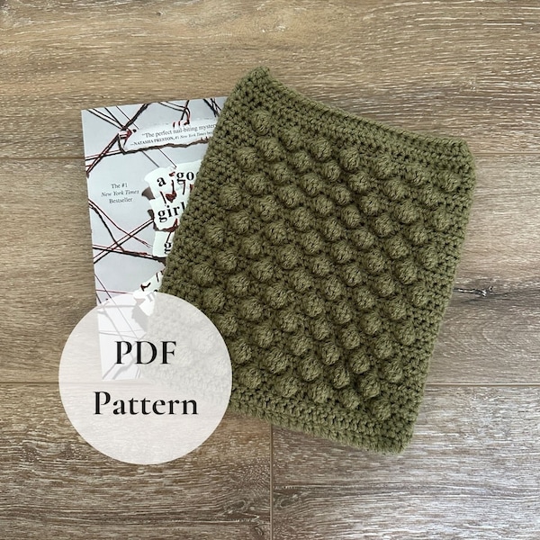 Bobble Book Sleeve PDF Crochet Pattern