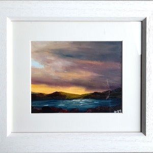 Yellow Sunrise, Bere Island, West Cork, Ireland Limited Edition Fine Art Print of abstract landscape impressionist painting image 2