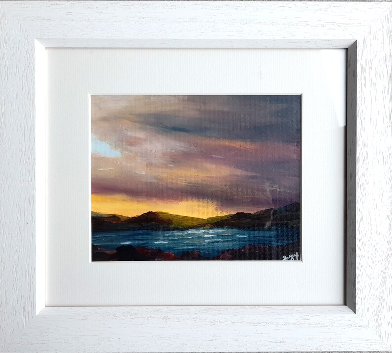 Yellow Sunrise, Bere Island, West Cork, Ireland Limited Edition Fine Art Print of abstract landscape impressionist painting image 2