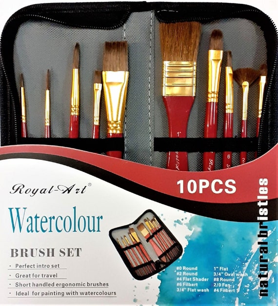 Artist Paint Brush for Watercolour Painting Set of 10 Bristles for  Watercolour 