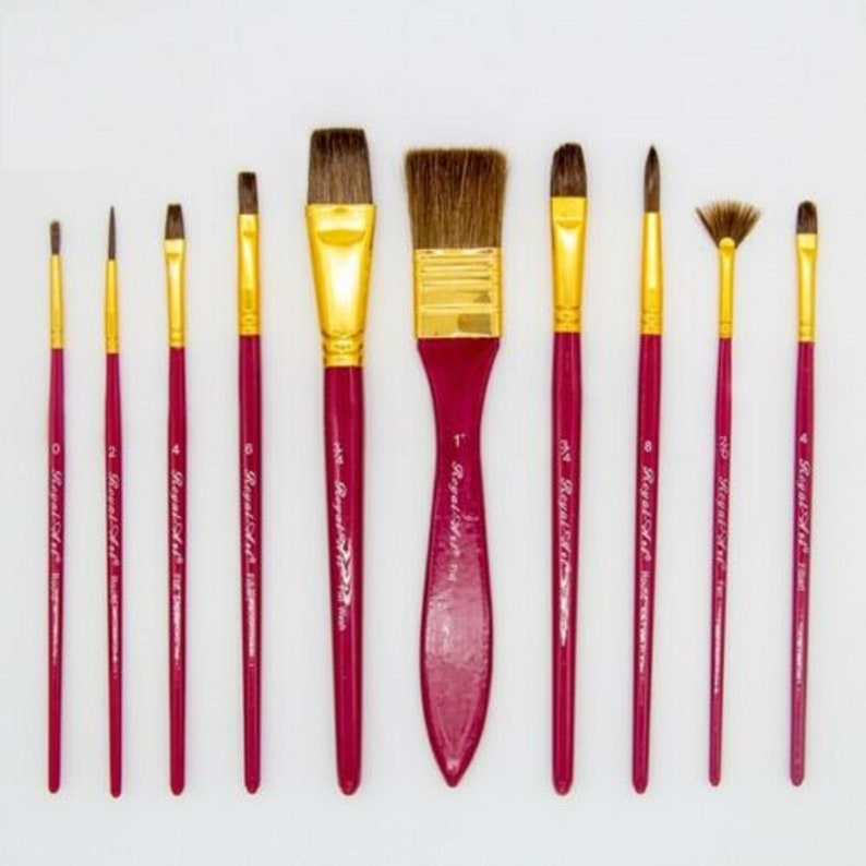 Artist Paint Brush for Watercolour Painting Set of 10 Etsy
