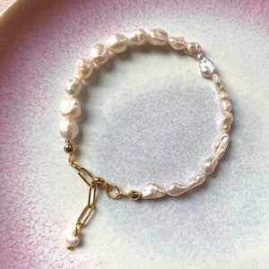 Keshi Pearl Bracelet Bild 1