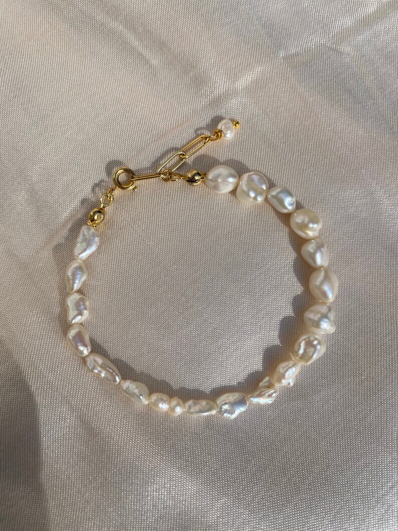 Keshi Pearl Bracelet Bild 2