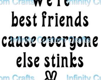 みんなが臭いから私たちは友達なんだ svg