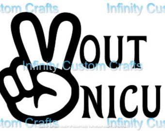 ピースアウト NICU svg