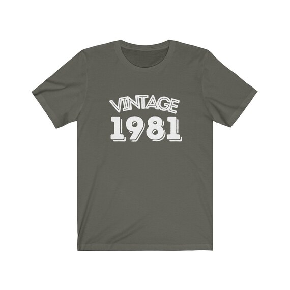 40th tshirt 020399 40th Birthday T-Shirt Born in 1981 TShirt Birthday Gift For 40th 1981 T-shirt Vintage 40th Shirt 1981 Shirt