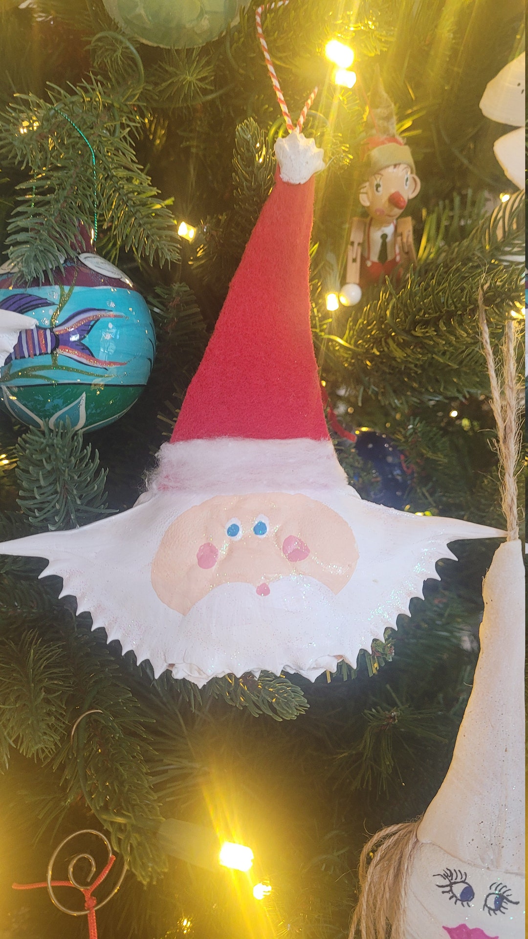 Santa Crab Shell - Etsy
