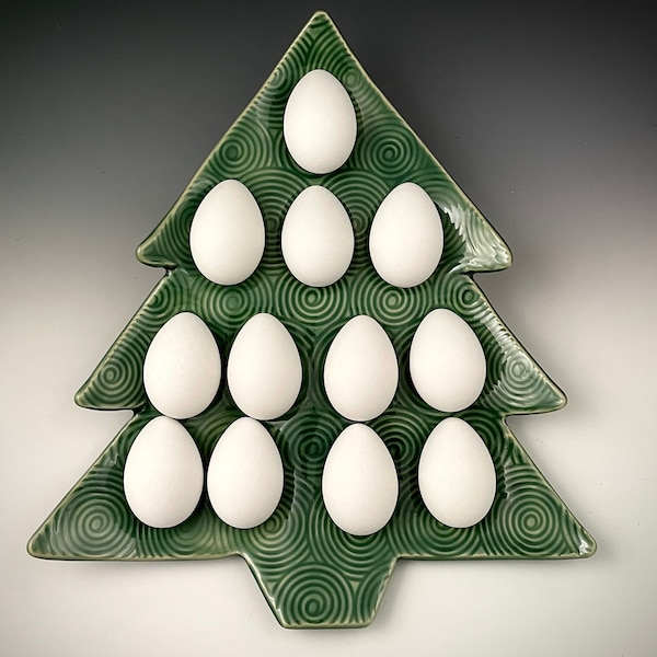 Christmas Tree Deviled Egg Holder Etsy