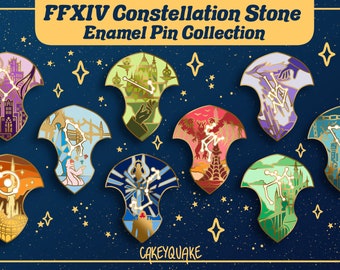 Final Fantasy XIV Constellation Convocation Stone Enamel Pin Set