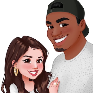 Save the day gifts idea | Family Portrait | Valentine's Day gift | Digital Portrait | Custom Portrait |Cartoon portrait from photo