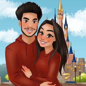 Cartoon portrait from photo | Family cartoon portrait | Mother's Day gifts idea | Digital Portrait | Couple portrait | Custom Portrait image 9