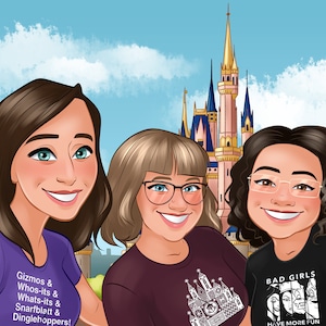 Cartoon portrait from photo | Family cartoon portrait | Mother's Day gifts idea | Digital Portrait | Couple portrait | Custom Portrait image 10