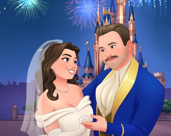 Cartoon portrait from photo | Mother's Day | Grandparents Day gift  | Digital Portrait | Custom Portrait | Couple portrait