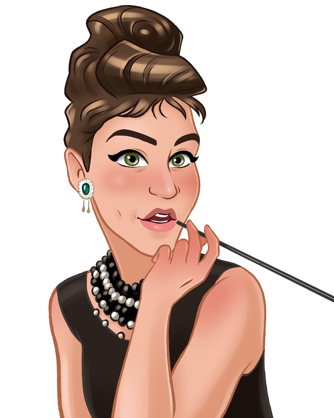 Cartoon portrait Portrait from photo Cartoon portrait from | Etsy