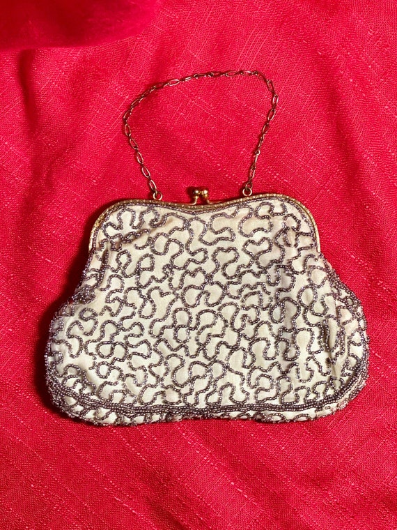 Vintage Beaded Evening Bag - image 2