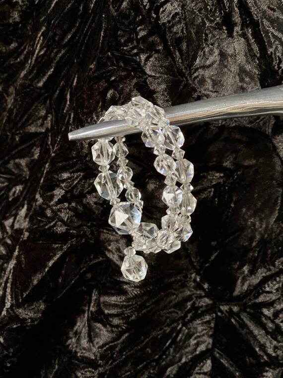 Vintage crystal beaded snake bracelet
