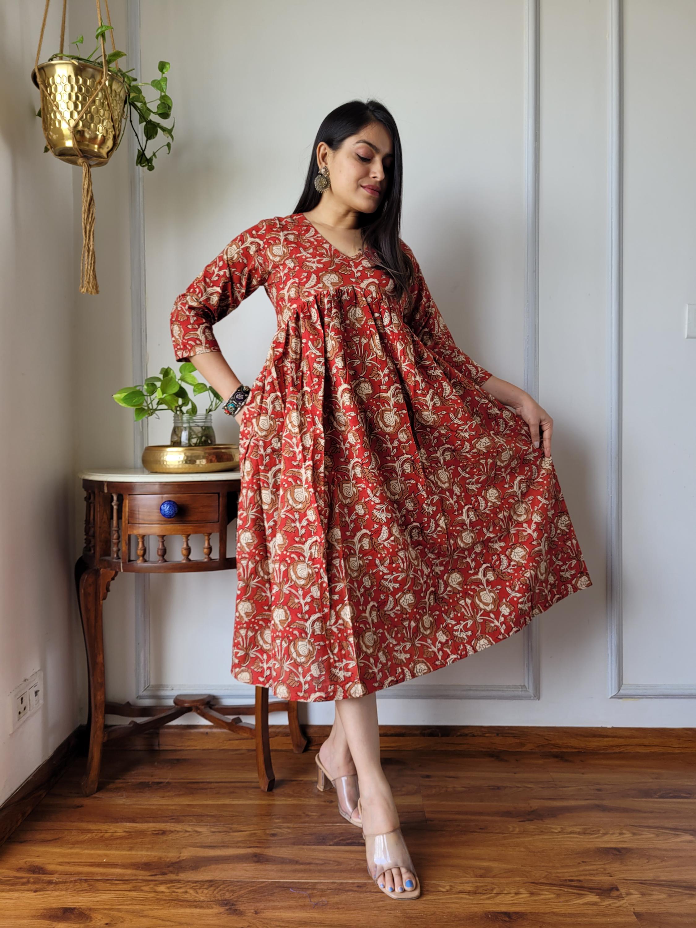 ワンピース Flower Printed Sleeves Dress il_fullxfull.6217283508_6woo.jpg