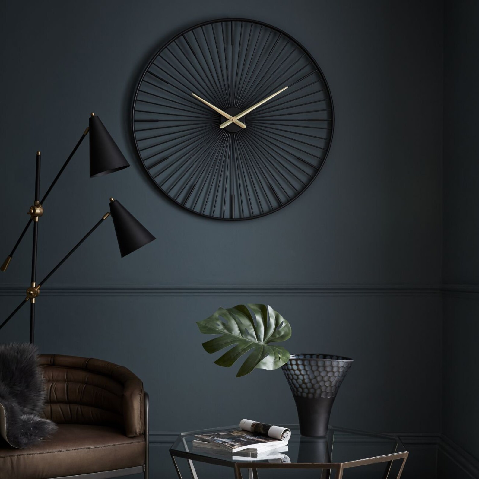 Turbine Metal Wall Clock 100cm 100cm Wall Clock Metal Wall Etsy