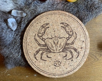 Zodiac Sign Astrology Cork Trivets
